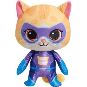 Just Play Disney Junior SuperKitties 7-inch Small Plush Stuffed Animal, Sparks, Kitten, Kids Toys for Ages 2 Up