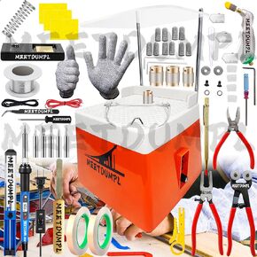 MEETDUMPL Stained Glass Kit，Stained Glass Kits for Adults，Glass Grinder，Stained Glass Grinder，5/8" + 1" Diamond Grinder Bit,80W Soldering Iron Kit,Glass Cutter Tool Kit（Patent has been registered）.(7)