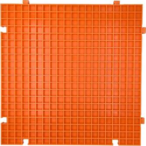 Stained Glass Cutting Mat, Solid Bottom Plastic Grid, Orange, 1 Pack