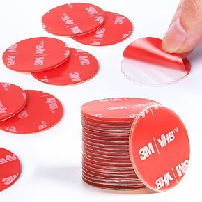 Extra Large 1.18" Mounting Poster Putty for Walls No Damage, Made of 3M VHB, Glue Sticky Dots Clear Museum Sticky Tack, Strong Double Sided Tape Fixed Picture Decor Craft, 20 Pcs