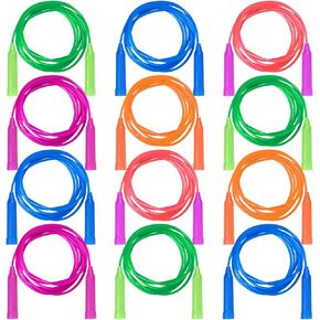 Aneco 10 Pack Kids Jump Rope Set Colorful Outdoor Jump Ropes 7.3 Feet Jumping Ropes Great Birthday Party Sports Activities Favors Gift