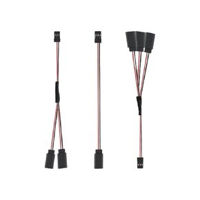 3pcsY Connector 3 pin Plug Splitter servo Extension, 5inch diameterservo Extension Cable Cable. Suitable for Double Lobe Cars or Airplanes.