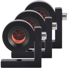 90 Degree Prism Right Angle Prism，Mini prism surveying L Bar Copper-Coated Mini Prism For Total Station(3 pcs)