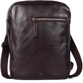 Genuine Italian Leather Shoulder Crossbody Sling Bag for Men - Adjustable Strap for Office, Travel, Casual & Hiking