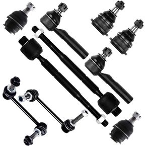 SCITOO 10-PC SET Suspension Kit For Lexus GX470 For Toyota For 4Runner Front Sway Bar End Link,Inner Tie Rod End,Lower Ball Joint,Outer Tie Rod End,Upper Ball Joint