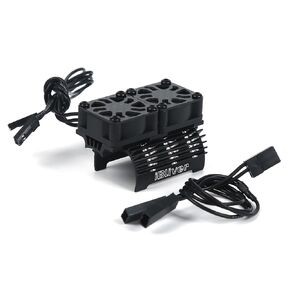 RC Cooling Fan Two 8.4V 32000RPM Alluminum RC Car Motor Fan with Heatsink for Diameter 28/29mm Motor RC Car 1/8 1/10 1/12 1/14 1/16
