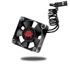 RC Car Metal Motor Cooling Fan 25mm 30mm 35mm 40mm 50mm RC Heatsink 28000RPM ESC Cooling Fans Silvery-Black for 1/8 1/10 1/12 Truck Off Road Crawler Car 540 550 Brushless OR Brushed (25mm)