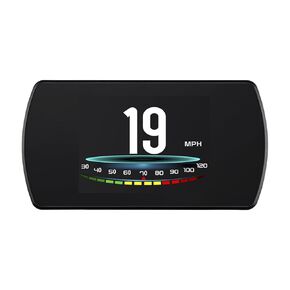 T800 Universal Digital Car HUD Head Up Display GPS عداد السرعة سيارة ذكية رحلة الكمبيوتر، سرعة العرض، الجهد الكهربي، الساعة، مع إنذار سرعة MPH إنذار الجهد المنخفض