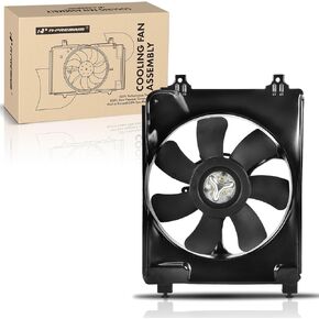 A-Premium A/C Condenser Fan Assembly Compatible with Select Honda Models - Civic 2006-2011 - Replace# HO3120104, 38611RNAA01