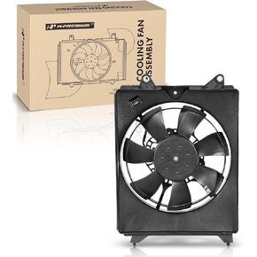 A-Premium A/C Condenser Fan Assembly Compatible with Select Honda & Acura Models - Civic 2012-2015, ILX 2013-2015 - Replace# 19030RSJE01, 38611R1AA01