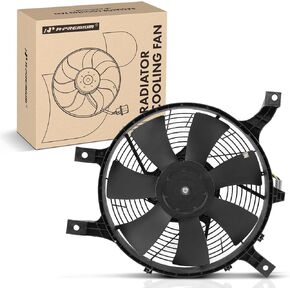 A-Premium A/C Condenser Fan Assembly Compatible with Select Nissan Models - Frontier 1999-2000, Xterra 2000 - Replace# 921204S100