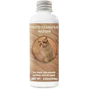 100g Photo Transfer Medium Gel, Gel Medium for Photo Transfer Can Transfer Photos to Wood and Other Hard Surfaces, Ideal for DIY Craft Enthusiasts to Decorate Their Home