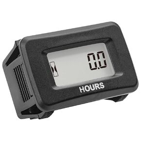 Runleader Digital Hour Meter for Maintenance,AC/DC 5V to 277V for Riding Lawn Mower Generator Compressor Tractor Golf Cart Motorhome Snowmobile etc.