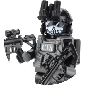 Battle Brick CIA Ghost SAD/SOG Commando Custom Minifigure | Genuine Military Minifig | Head Printed in USA | 1.6 Inches Tall | Great Gift for Ages 10+ to Adult AFOL
