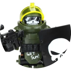 Battle Brick Juggernaut Army Assault Soldier Custom Minifigure | Genuine Military Minifig | Packaged in The USA | 1.6 Inches Tall | Great Gift for Ages 10+ to Adult AFOL