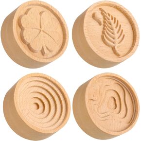 Zhehao 4 Packs Wood Car Essential Oil Diffuser Wooden Aromatherapy Round Car Oil Diffuser Essential Oil Diffuser Set for Home Office Bedroom Car Living Room Wardrobe Yoga Hall