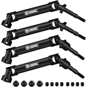 OGRC Extreme Heavy Duty CVD U-Joint Steel Driveshaft for Traxxas Slash/Stampede/Hoss/Rustler VXL 4X4 Platinum Ultimate Update Parts 1/10 RC Truck Upgrades Parts Replace #6851 (Front)