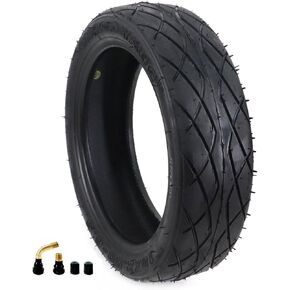10x2.50-6.5 Tubeless Scooter Tire with Tire Air Valve For 10 inch Foldable Smart Portable Electric Scooter Wheel Tire Replacement Parts
