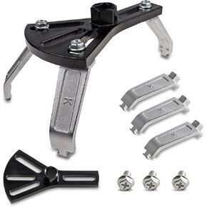 قطعة واحدة من أداة تركيب غطاء مضخة خزان وقود السيارة، مفتاح ربط مضاد للانزلاق 4.52 بوصة - 7.28 بوصة قابل للتعديل، مفكك متعدد الوظائف موفر للعمالة، متوافق مع مرسيدس بنز بي إم دبليو أودي (أسود) in Kuwait