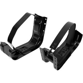 KUAFU Front+Rear Fuel Tank Strap Set Compatible with 1973-1991 Chevy & GMC Pickup C/K Series & R/V Series Fuel Tank Hanger w/Strap Gas Tank Hanger Electrophoresis 2Pcs