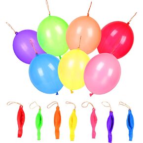 36 Punch Balloons 18 inch Heavy Duty Punching Balloons For Kids Party Favors, Bouncy Balloons with Rubber Band Handle for Birthday Party, Goodie Bag, Party Favour
