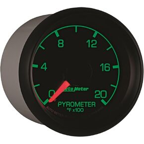 Auto Meter 8445 Factory Match 2-1/16" 0-2000 Degree Fahrenheit Pyrometer Kit Gauge for Ford Racing