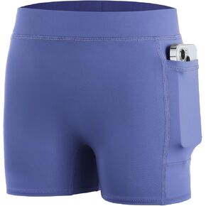 Roadbox Girls Volleyball Spandex Shorts, Youth Biker Shorts with Pockets Athletic Compression Short for Yoga Gymnastics Dance in Kuwait