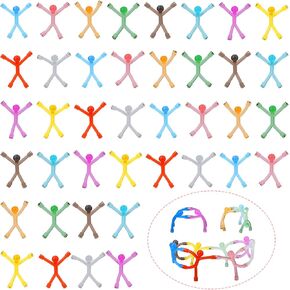40 Pcs Humanoid Magnetic Toys Colorful Fridge Magnets Men, Mini Flexible Humanoid Colorful Magnetic Toy, Cute Magnets Fridge for Adults, Flexible Fridge Magnets for Boys Girls Gifts in Saudi Arabia