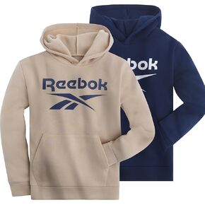 Reebok Boys Fashion Hoodie Sweatshirts 2 Pack Fleece Hoodies for Boys Size 8-20