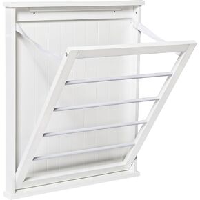 Honey-Can-Do DRY-04446 Small Wall-Mounted Drying Rack, White