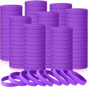 Liliful 100 Pcs Silicone Rubber Wristbands Rubber Wristband Bracelet Bands for Silicone Wristbands for Women Men(Multicolor)