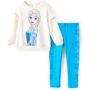 Disney Frozen Toddler Girl Outfit Girls Clothes Long Sleeve Shirt and Leggings Clothing Sets Casual Fall Pullover