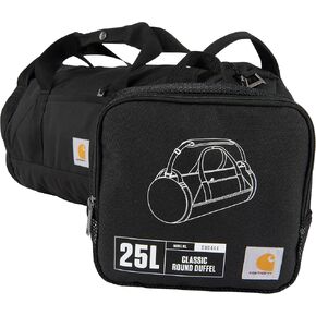 Carhartt Classic Round Duffel with Utility Pouch, Heavy-Duty, Water-Resistant Packable Gear Bag for Jobsite, Gym, and Travel