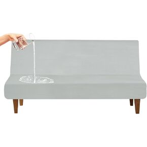 Luv4babe Waterproof Futon Cover for futon Sofa Bed Couch, Scratch-Resistant Futon Mattress Cover for Kids and Pets, Gray
