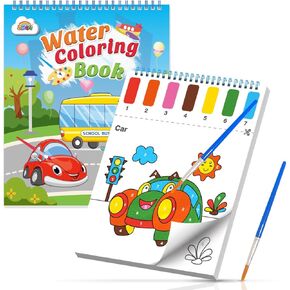 ZMLM Paint with Water Books for Kids - Easter Basket Stuffers Mess Free Coloring Activity for Toddlers - Arts & Crafts Gifts Toys for Valentines Birthday Christmas Boy Girls Ages 4 5 6 7 8(Dinosaurs)