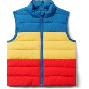 Janie and Jack Boys' Color-Block Puffer Vest (Toddler/Little Big Kid)