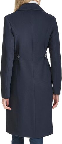 Cole Haan Women's Notch Lapel Slick Wool Coat in Saudi Arabia