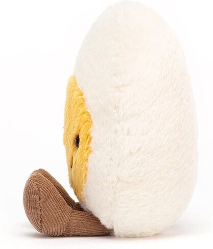 لعبة Jellycat Amuseables بيضة مسلوقة سعيدة محشوة، صغيرة 5.5 بوصة | قطيفة طعام | فكرة هدية ممتعة in Kuwait