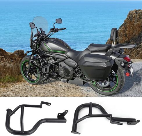 قضبان التصادم لمحرك الطريق السريع للدراجات النارية، واقيات خزان الغاز المتساقطة للإطار متوافقة مع Kawasaki Vulcan S 650 VN650 EN650 2015-2022 (أسود غير لامع) in Kuwait