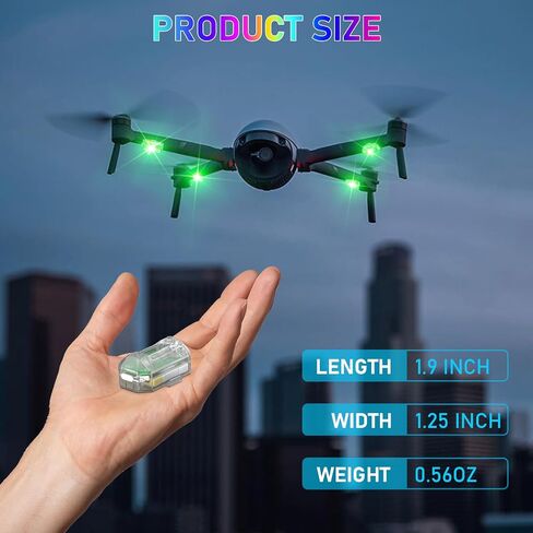 Upgraded Wireless & Rechargeable Anti-Collision LED Lights with Remote Control – Ultra-Bright,Adjustable Lighting for Motorcycle,Bicycles,Drone,e-Scooter,Halloween,Safety Light for Enhanced Visibility in Kuwait