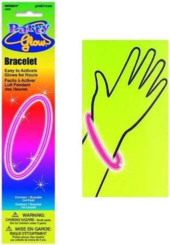 Pink Glow Necklace (1 Pc.) - Ultimate Party Accessory for Concerts, Birthdays, Halloween, New Year & Christmas in Saudi Arabia