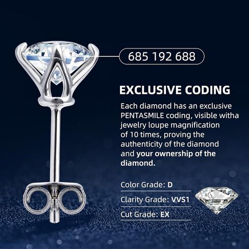 Heart Moissanite Stud Earrings Rhodium Plated Sterling Silver Hypoallergenic Earrings 1ct Lab Created Diamond Earrings For Women in Saudi Arabia