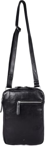 Genuine Italian Leather Shoulder Crossbody Sling Bag for Men - Adjustable Strap for Office, Travel, Casual & Hiking in Saudi Arabia