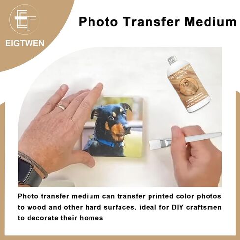 100g Photo Transfer Medium Gel, Gel Medium for Photo Transfer Can Transfer Photos to Wood and Other Hard Surfaces, Ideal for DIY Craft Enthusiasts to Decorate Their Home in Saudi Arabia