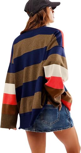 Yousify Oversized Womens Sweaters Fall 2024 Half Zipper Turtleneck Sweater Long Sleeve Tops S-2XL in Saudi Arabia