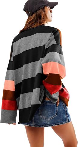 Yousify Oversized Womens Sweaters Fall 2024 Half Zipper Turtleneck Sweater Long Sleeve Tops S-2XL in Saudi Arabia