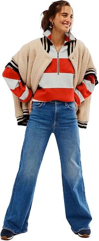 Yousify Oversized Womens Sweaters Fall 2024 Half Zipper Turtleneck Sweater Long Sleeve Tops S-2XL in Saudi Arabia