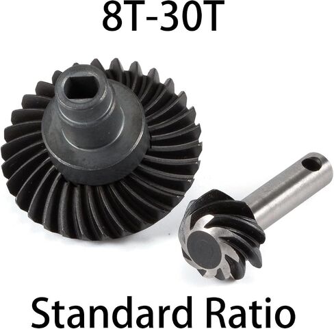 Overdrive Underdrive Helical Axle Gear Set 24/8T 27/8T 30/8T 33/8T for Axial SCX10 AR44 AR45 Capra Axle VS4-10 F9 Phoenix F10 (33T 8T) in Kuwait