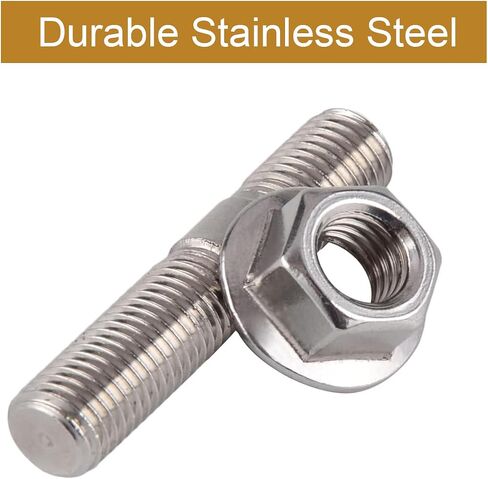 12pcs Intake Manifold Extended Stud Studs Bolt Kit Stainless Steel M10 1.25MM x 48MM Studs & Nuts Compatible with Honda Compatible with Toyota in Saudi Arabia