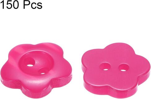 150 قطعة من أزرار الخياطة الزهرية 20 لتر من HARFINGTON 1/2 بوصة (12.5 مم) أزرار حرفية من الراتنج توركس بفتحتين لخياطة الملابس والأعمال اليدوية، بني in Saudi Arabia